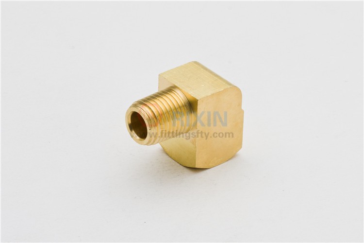Brass male-female elbow